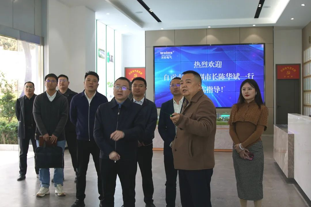 【領(lǐng)導(dǎo)關(guān)懷】自貢市人民政府副市長(zhǎng)陳華斌率隊(duì)蒞臨沃輪電氣調(diào)研指導(dǎo)工作